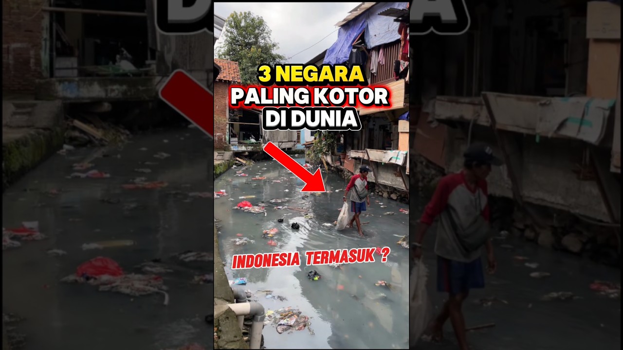 Indonesia Termasuk Negara Terkotor di Dunia ? #viarlshort #fakta #unik #sampah