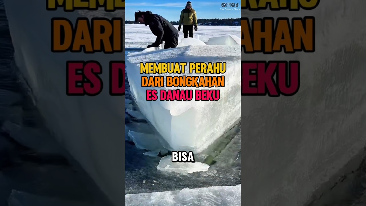 Orang ini Benar-benar Membuat Perahu Dari Es #fakta #unik #informasi