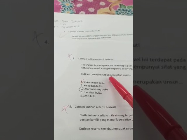 Cara Mudah Menjawab Soal Resensi Buku, “Bahasa Indonesia”